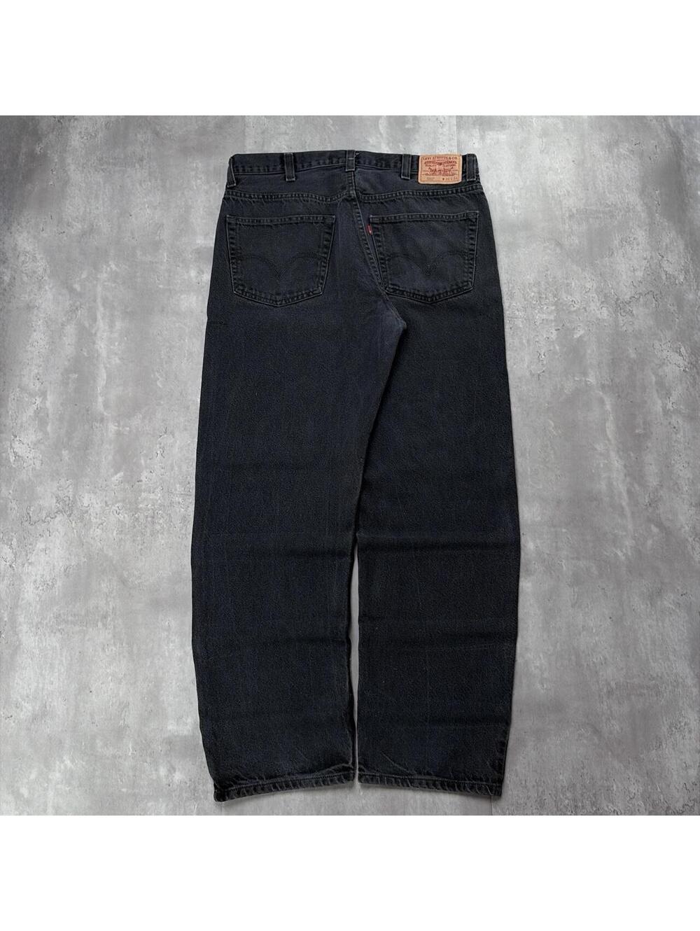 Y2K Black Levi’s 550 Grunge Baggy Skater Denim Jeans